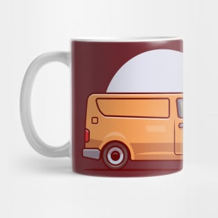 Delivery Car Cargo Cartoon Illustration Mug